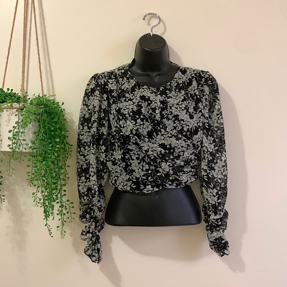 ZARA Floral Blouse